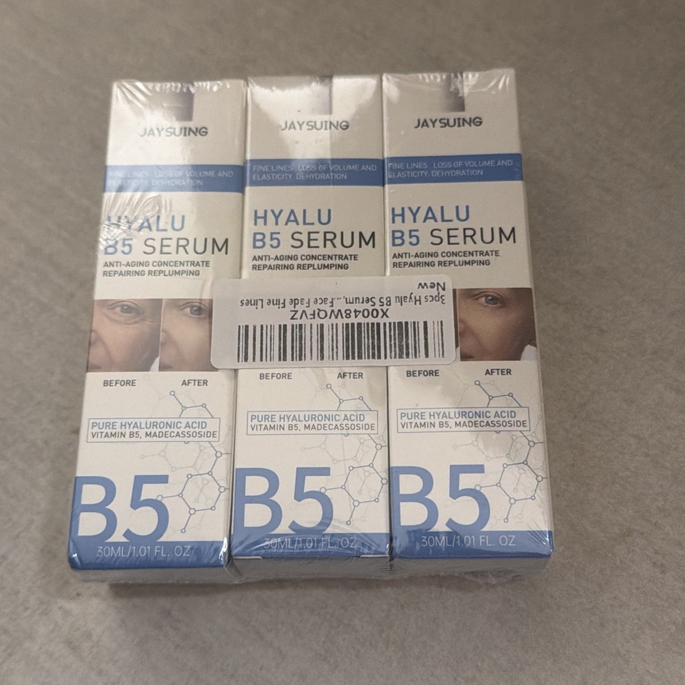 Jaysuing Hyalu B5 Serum 3Pk Hyaluronic Acid Anti-Aging Vitamin B5 Face 1.01oz